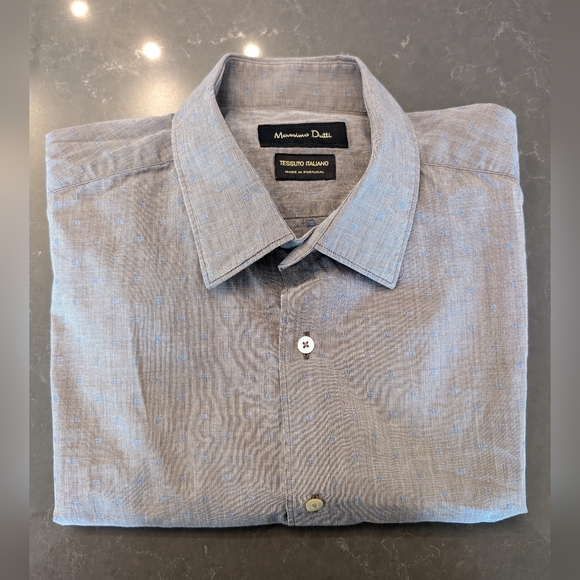 Massimo Dutti Gray Shirt L - Picture 3 of 7